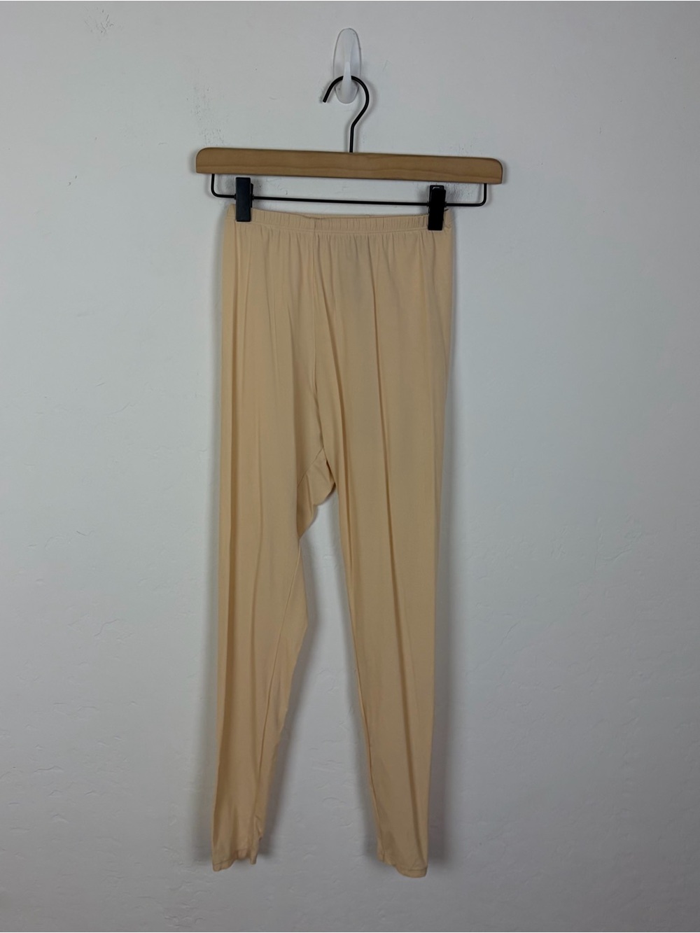 Skims Cream Semi Sheer Leggings